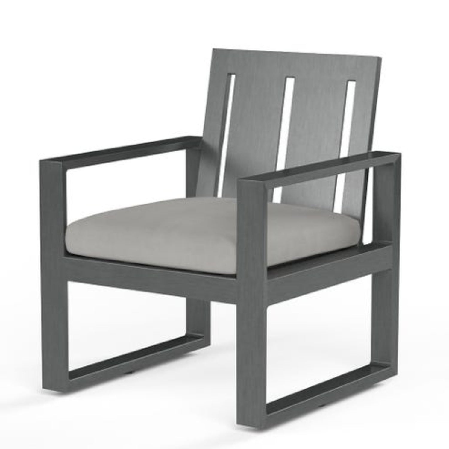 Sunset West Redondo Cast Silver Outdoor Dining Chair Set of 2