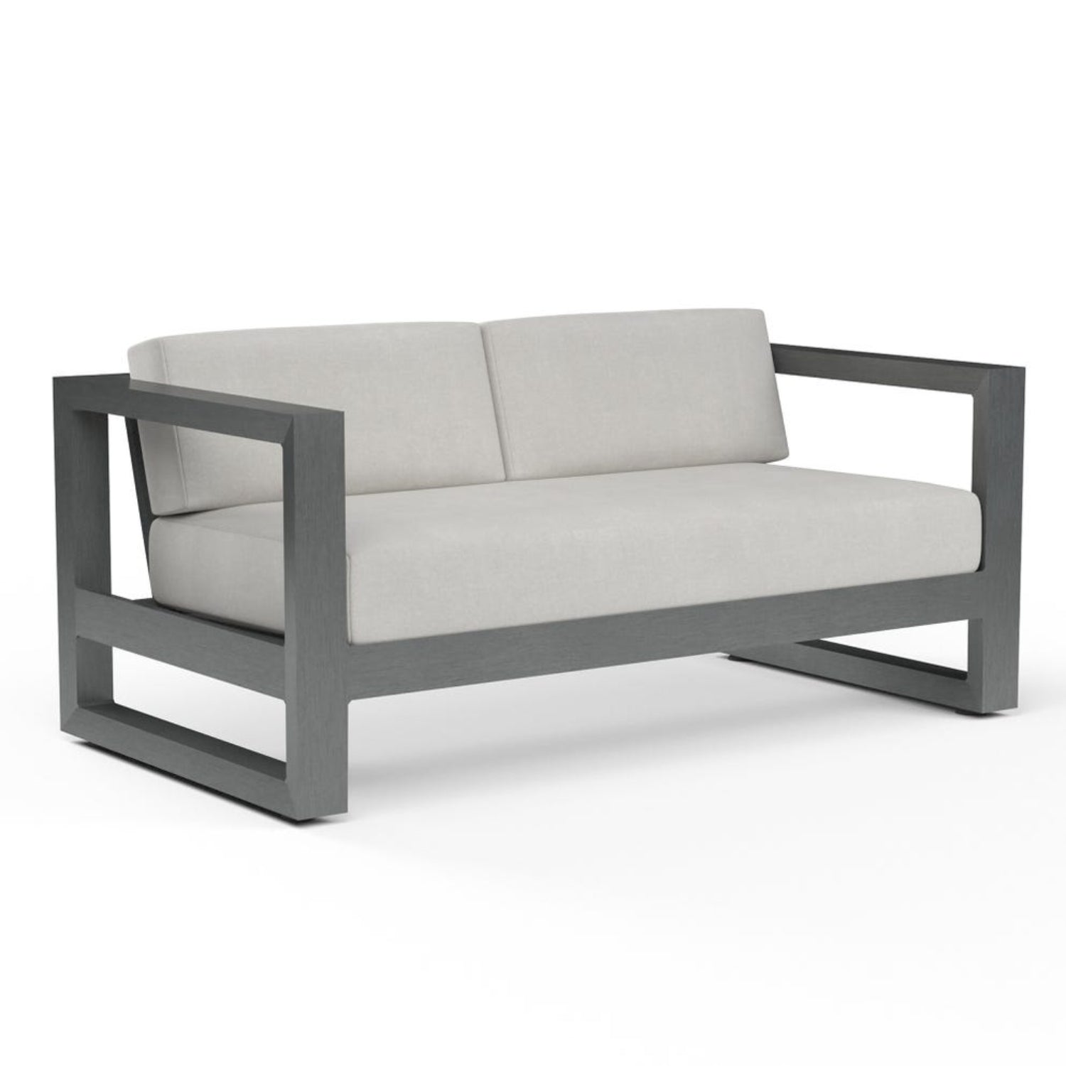 Sunset West Redondo Cast Silver Outdoor Loveseat