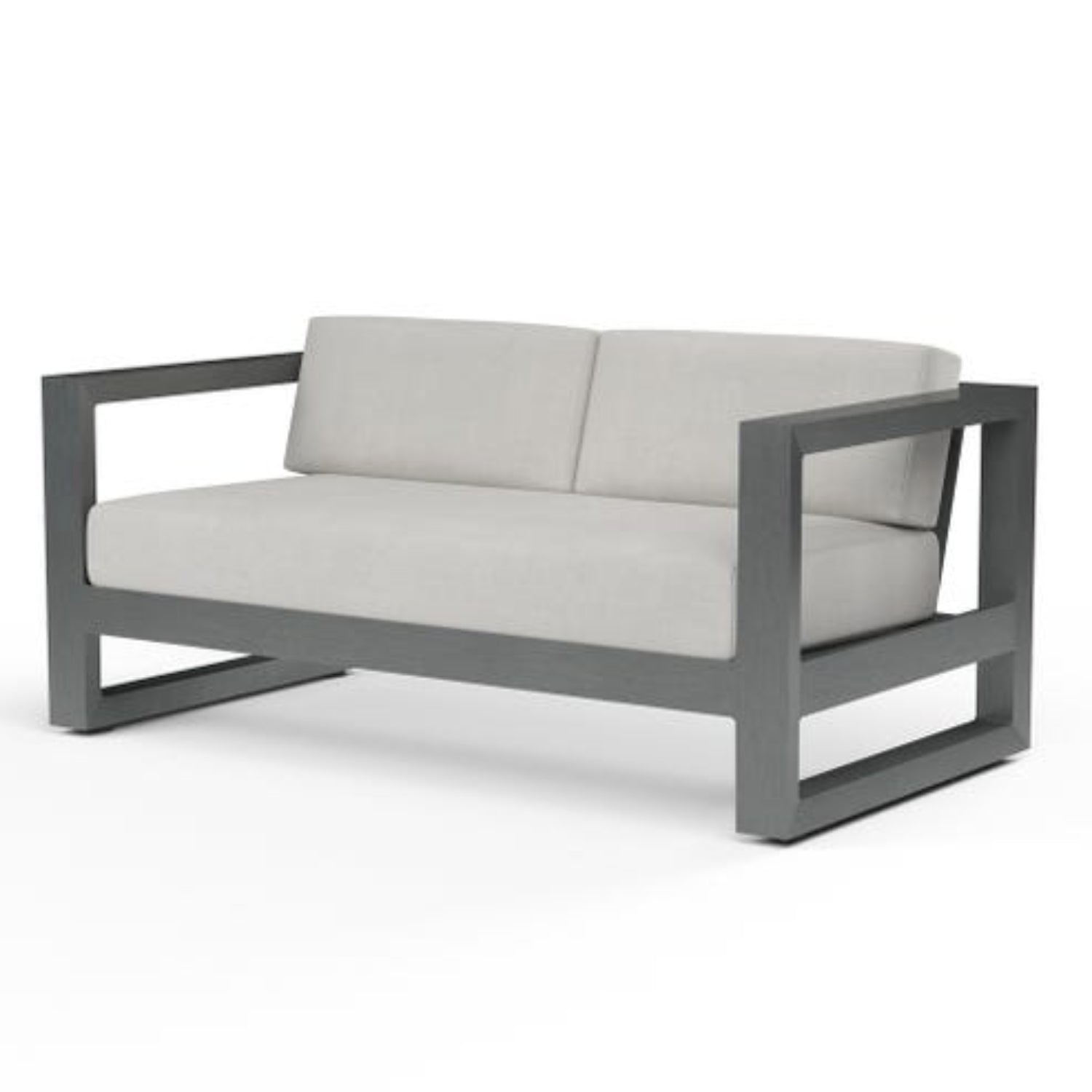 Sunset West Redondo Cast Silver Outdoor Loveseat