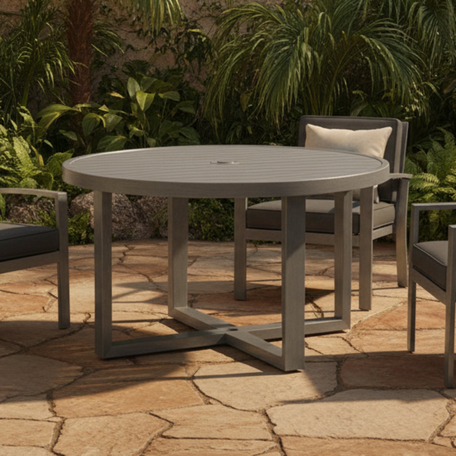 Sunset West Redondo 50in Round Outdoor Dining Table