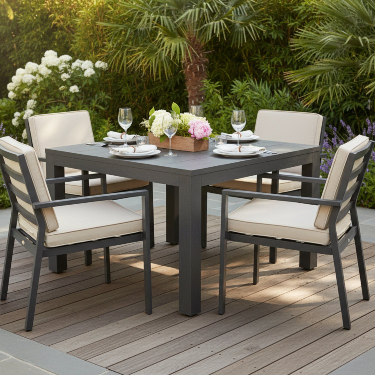 Sunset West Redondo 48in Square Outdoor Dining Table