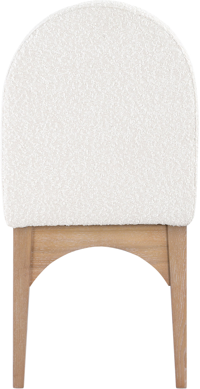 Waldorf Cream Boucle Fabric Upholstered Dining Side Chair Set of 2