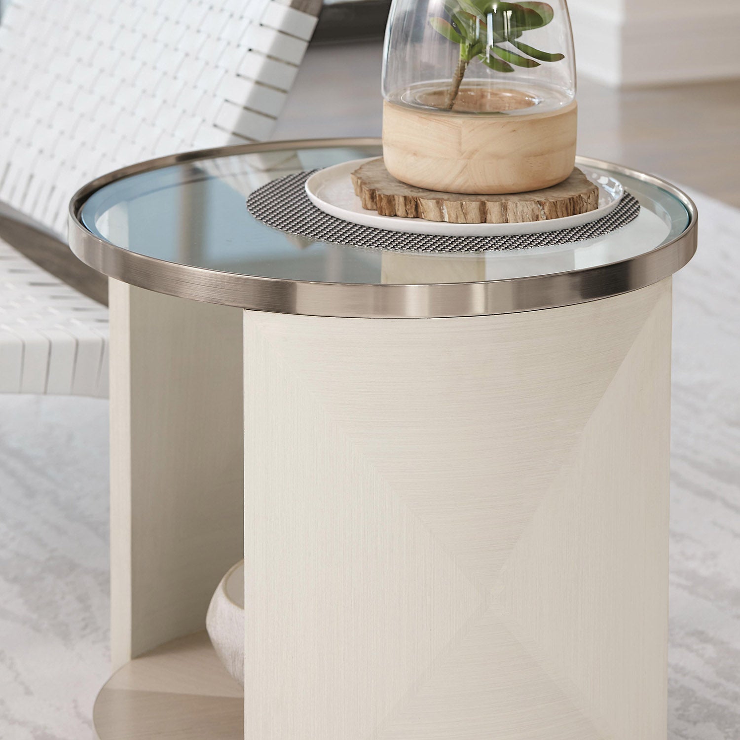 Bernhardt Axiom Round Side Table