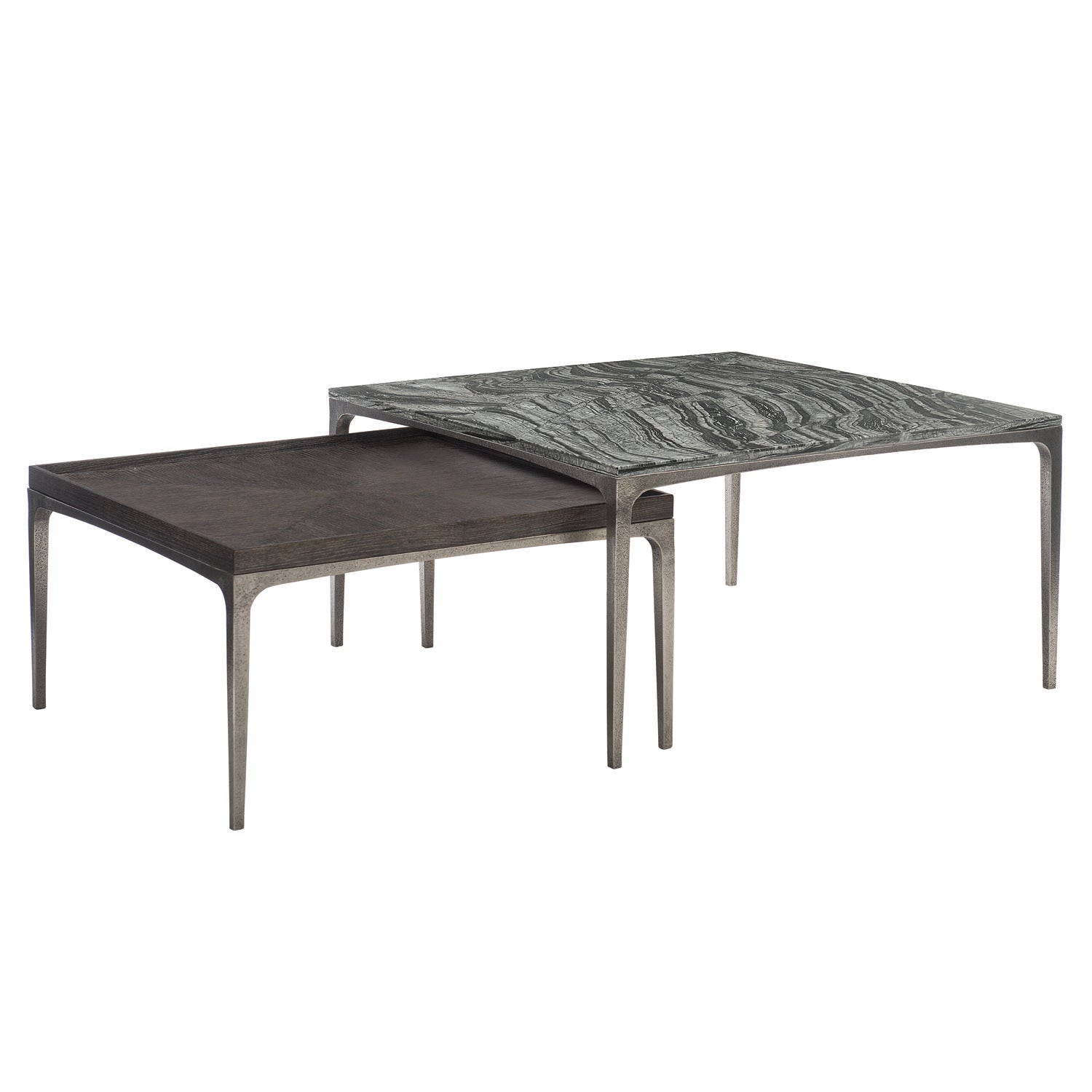 Bernhardt Interiors Strata Charcoal Cocktail Table