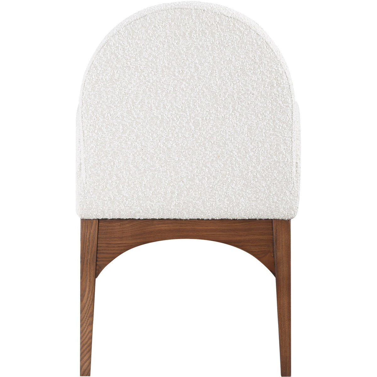 Waldorf Cream Boucle Fabric Upholstered Dining Arm Chair Set of 2