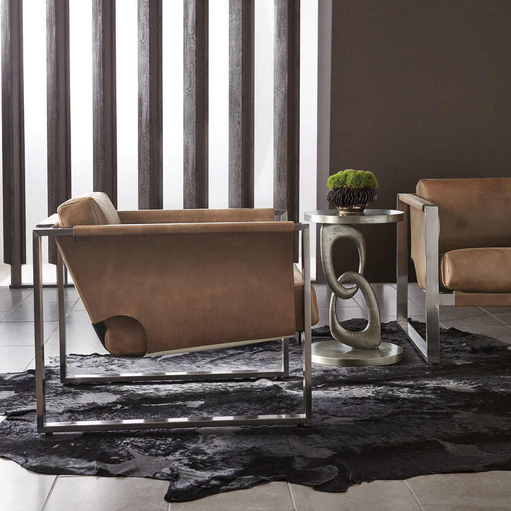 Bernhardt Linea Pedestal Side Table