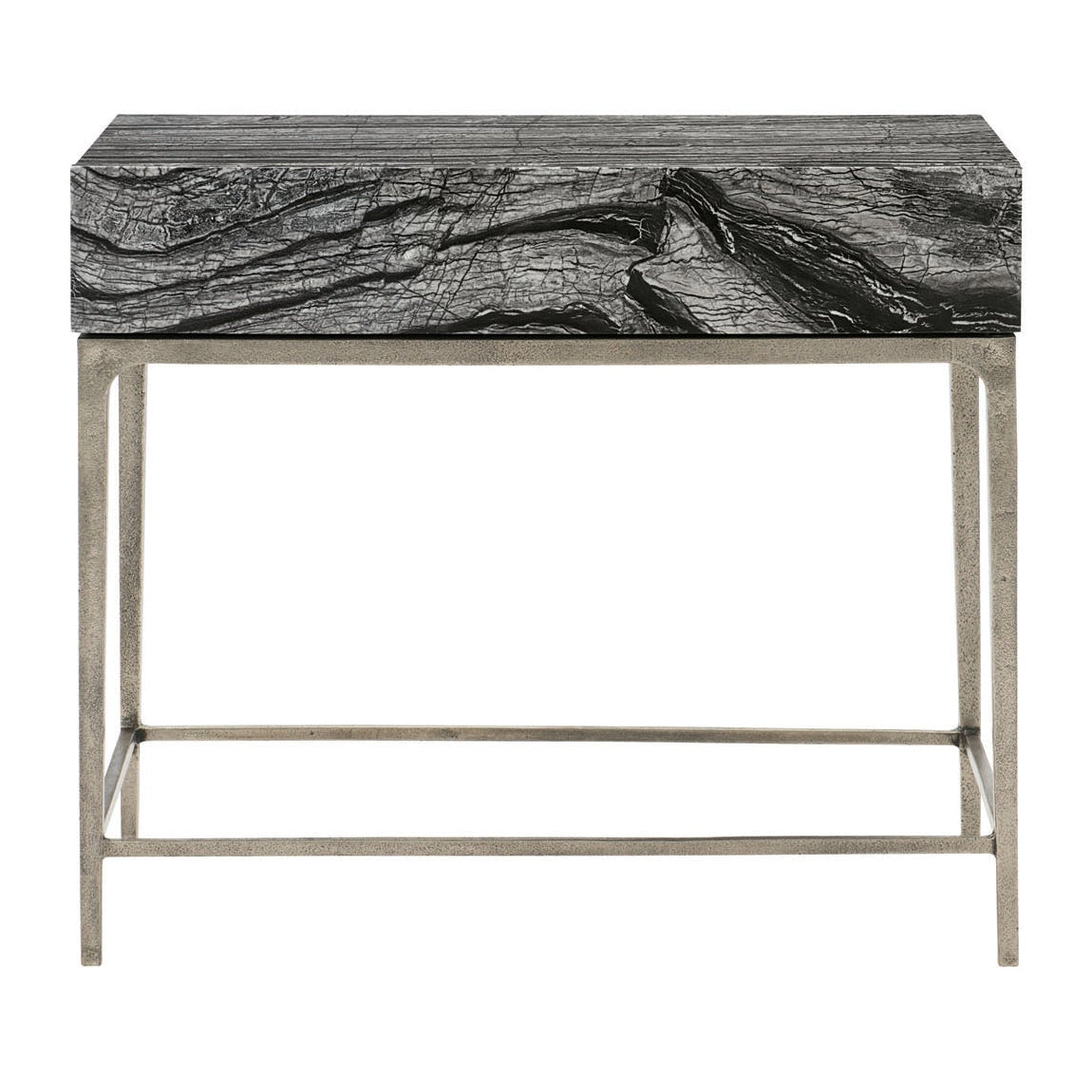 Bernhardt Linea Black Marble Nightstand