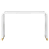 Chelsea House Waterfall White Console Table