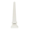 Chelsea House White Neoclassical Obelisk Sculpture