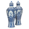 Chelsea House Dynasty Blue and White Ming Vase Set of 2
