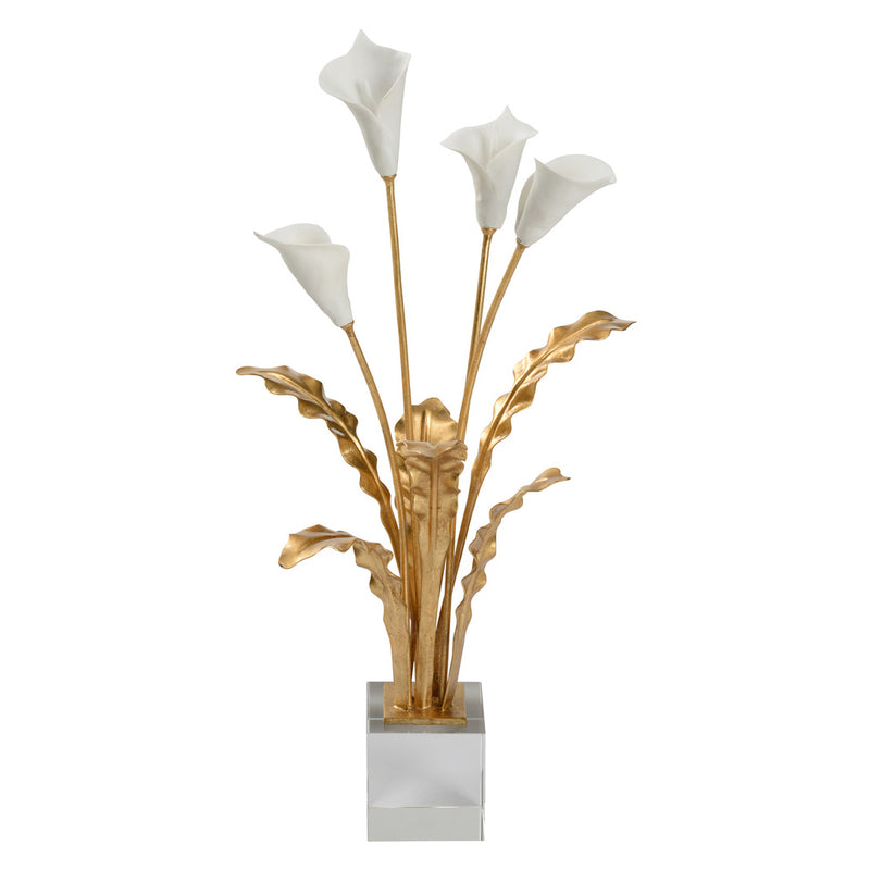 Chelsea House Calla Lily Bouquet On Stand Sculpture