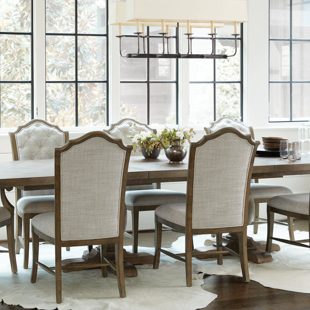 Bernhardt Rustic Patina Peppercorn Side Chair Set of 2
