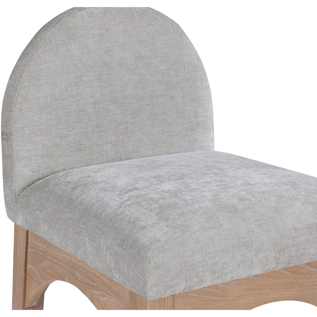 Waldorf Grey Chenille Fabric Upholstered Counter Stool Set of 2