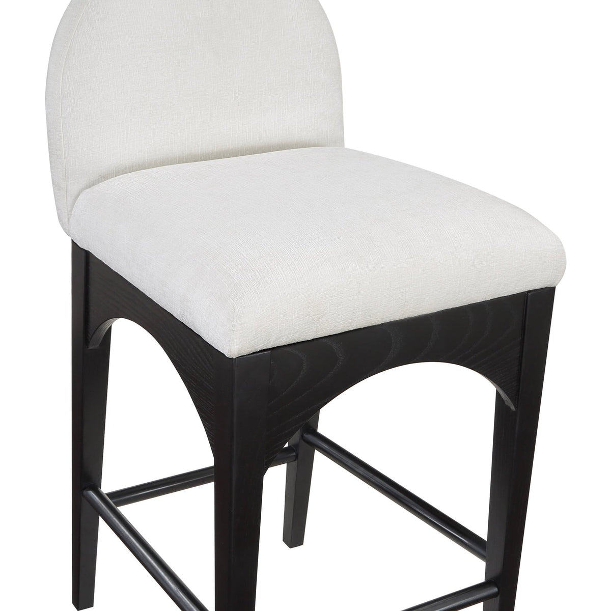 Waldorf Cream Chenille Fabric Upholstered Counter Stool Set of 2