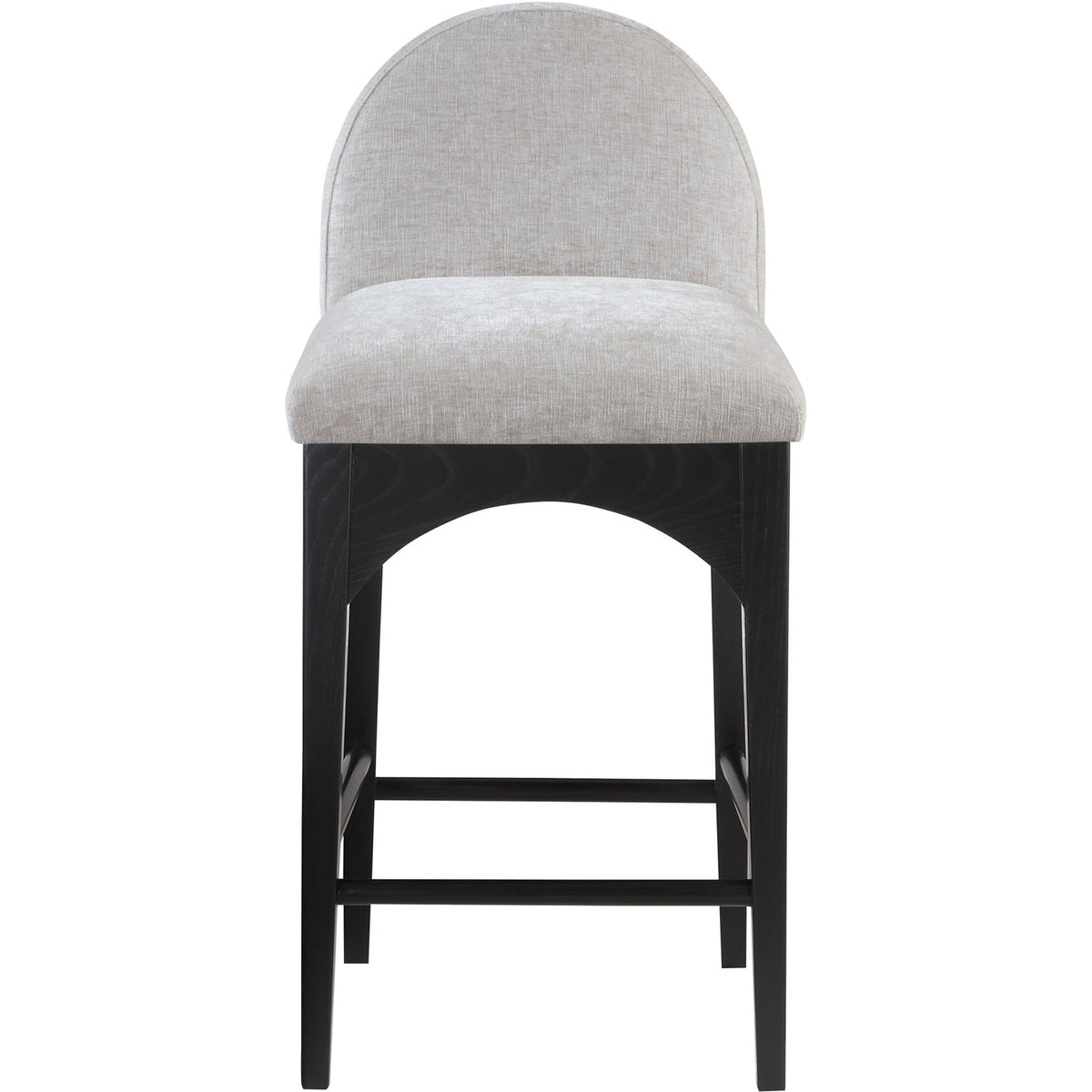 Waldorf Grey Chenille Fabric Upholstered Counter Stool Set of 2