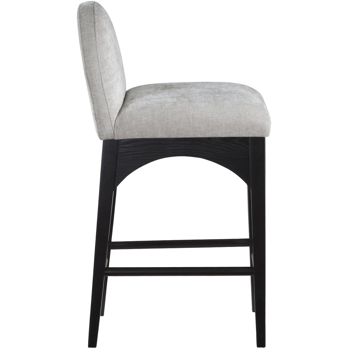 Waldorf Grey Chenille Fabric Upholstered Counter Stool Set of 2