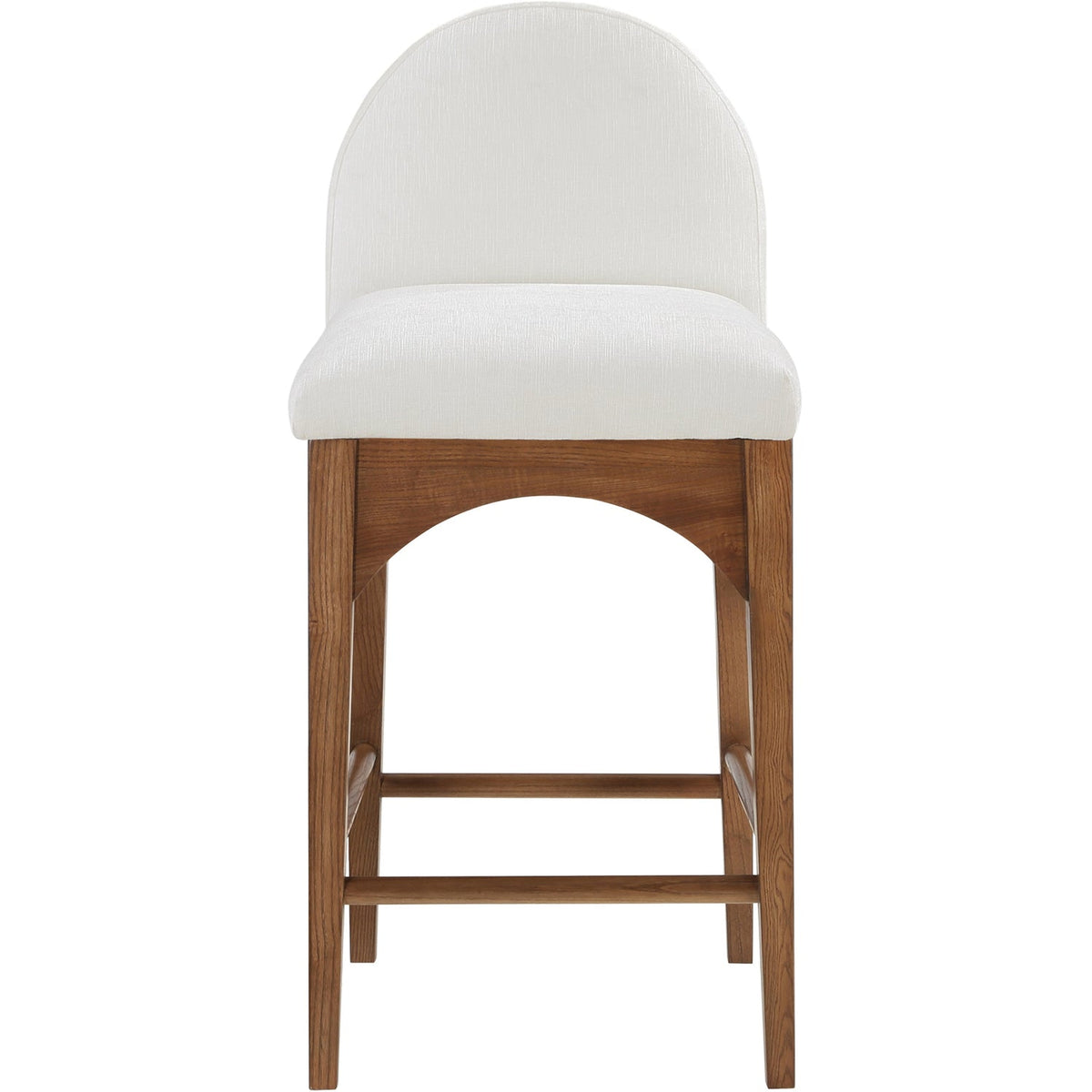 Waldorf Cream Chenille Fabric Upholstered Counter Stool Set of 2