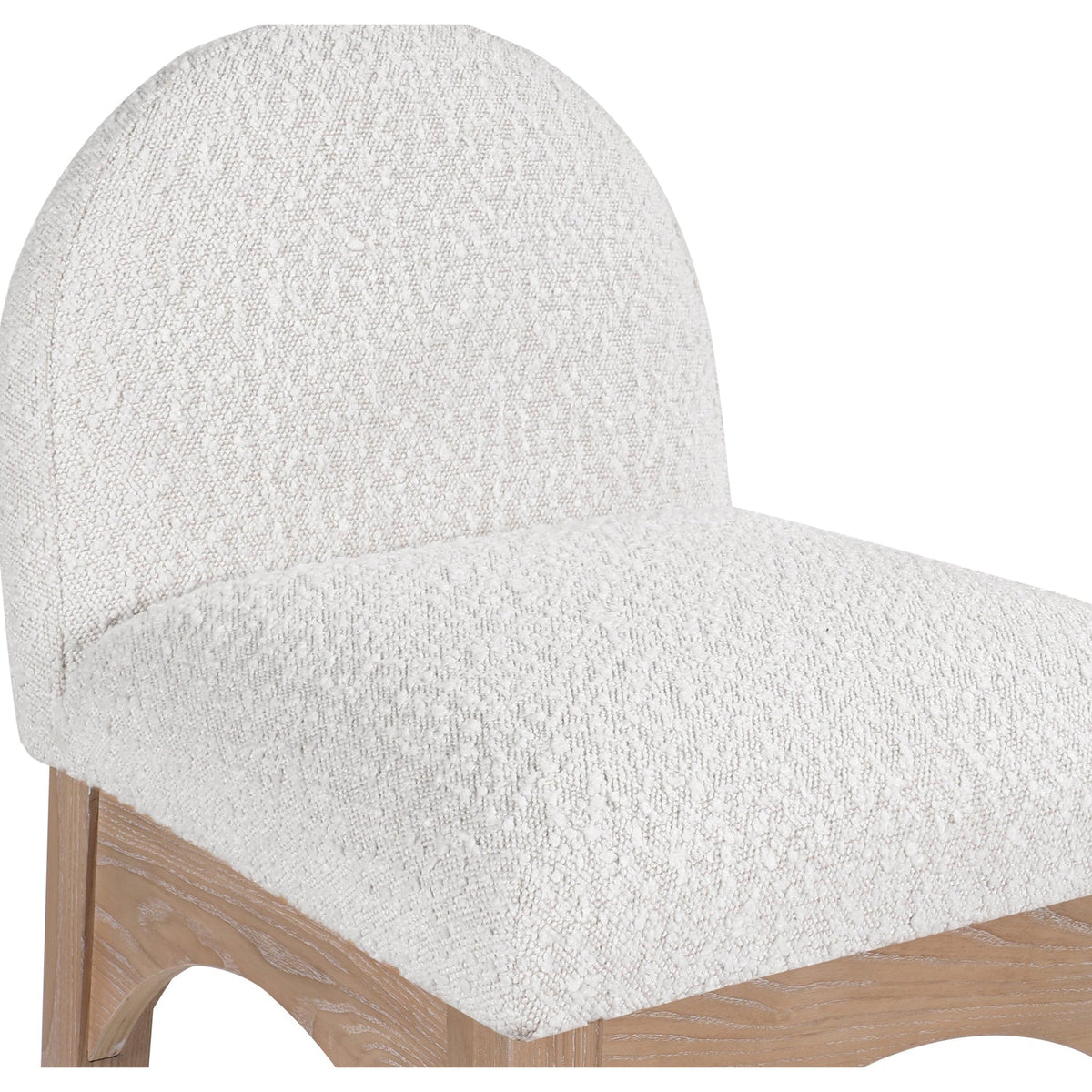 Waldorf Cream Boucle Fabric Upholstered Counter Stool Set of 2