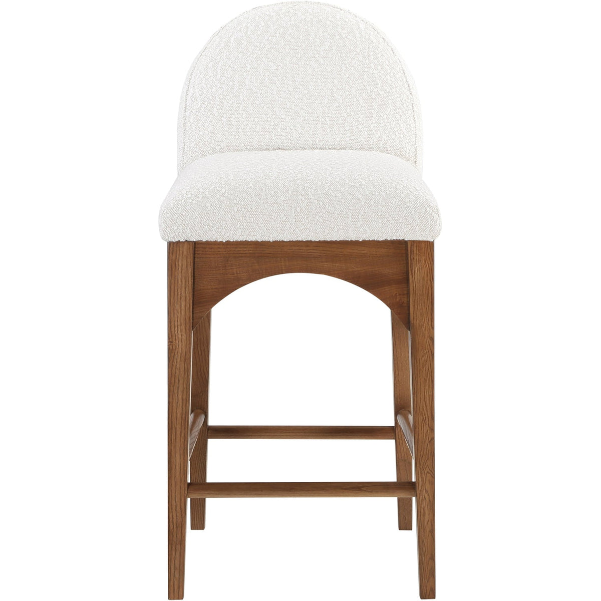 Waldorf Cream Boucle Fabric Upholstered Counter Stool Set of 2