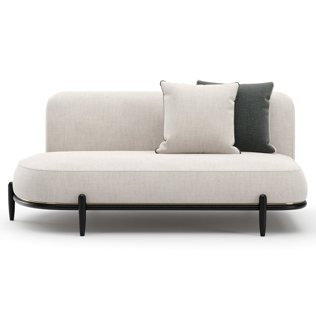 Caracole Madera Oatmeal Armless LAF Modular Bumper