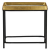 Currey & Co Tanay Brass Side Table