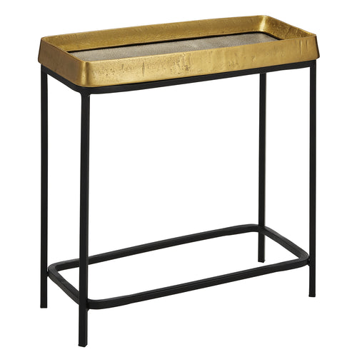 Currey & Co Tanay Brass Side Table