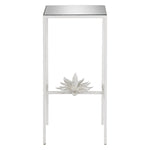 Currey & Co Sisalana White Accent Table