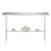 Currey & Co Sisalana White Console Table