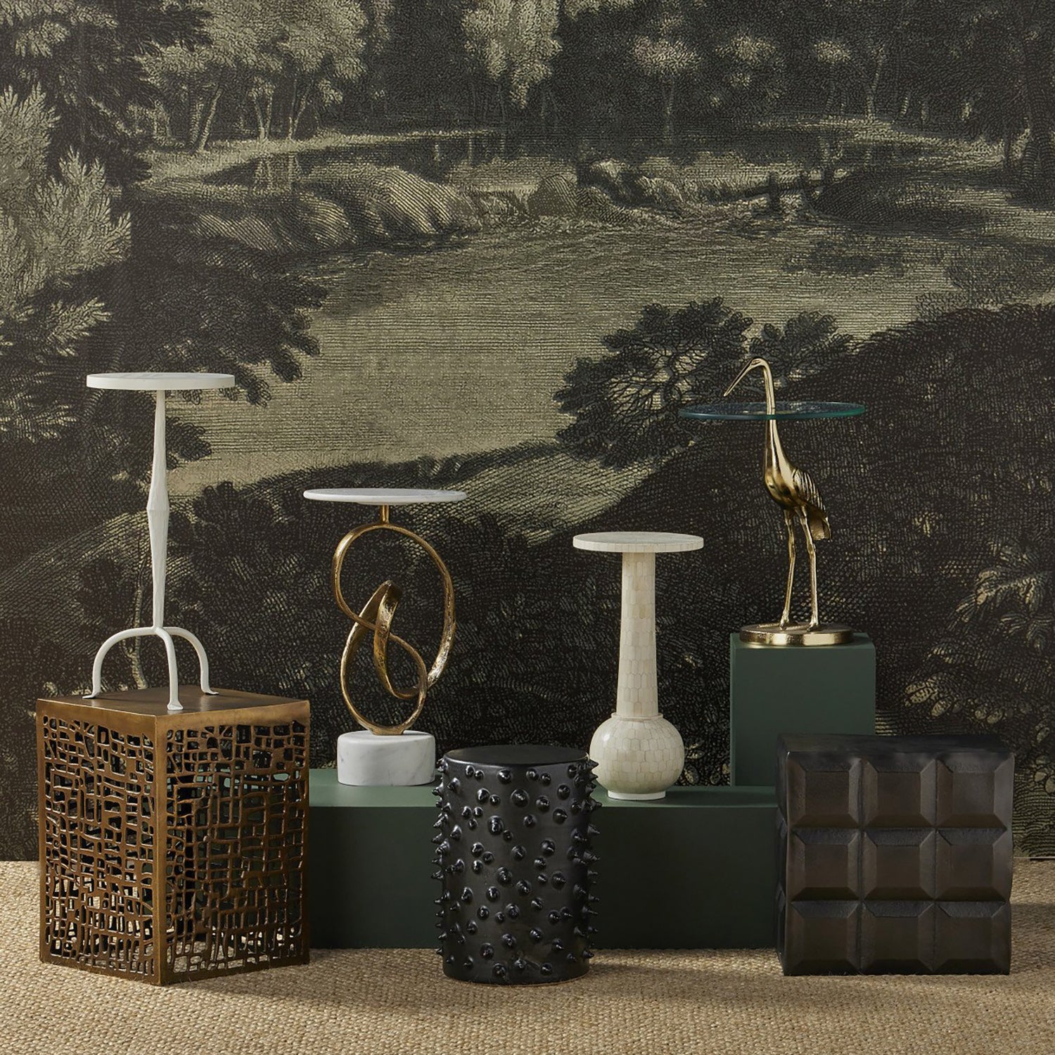 Currey & Co Bower Side Table