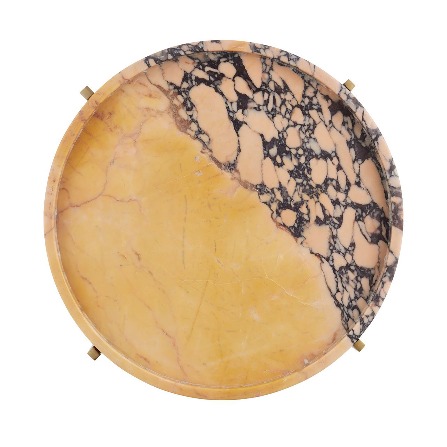 Currey & Co Freya Purple Breccia Accent Table