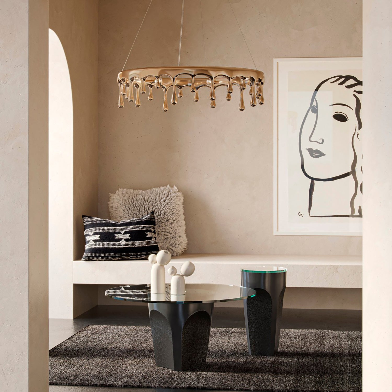 Currey & Co Lemy Drinks Table