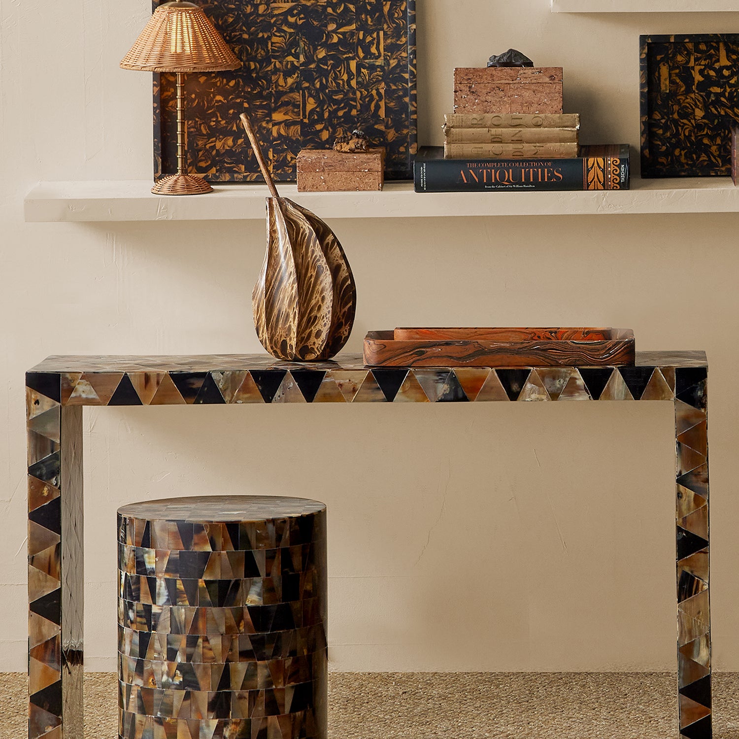 Currey & Co Brewster Accent Table