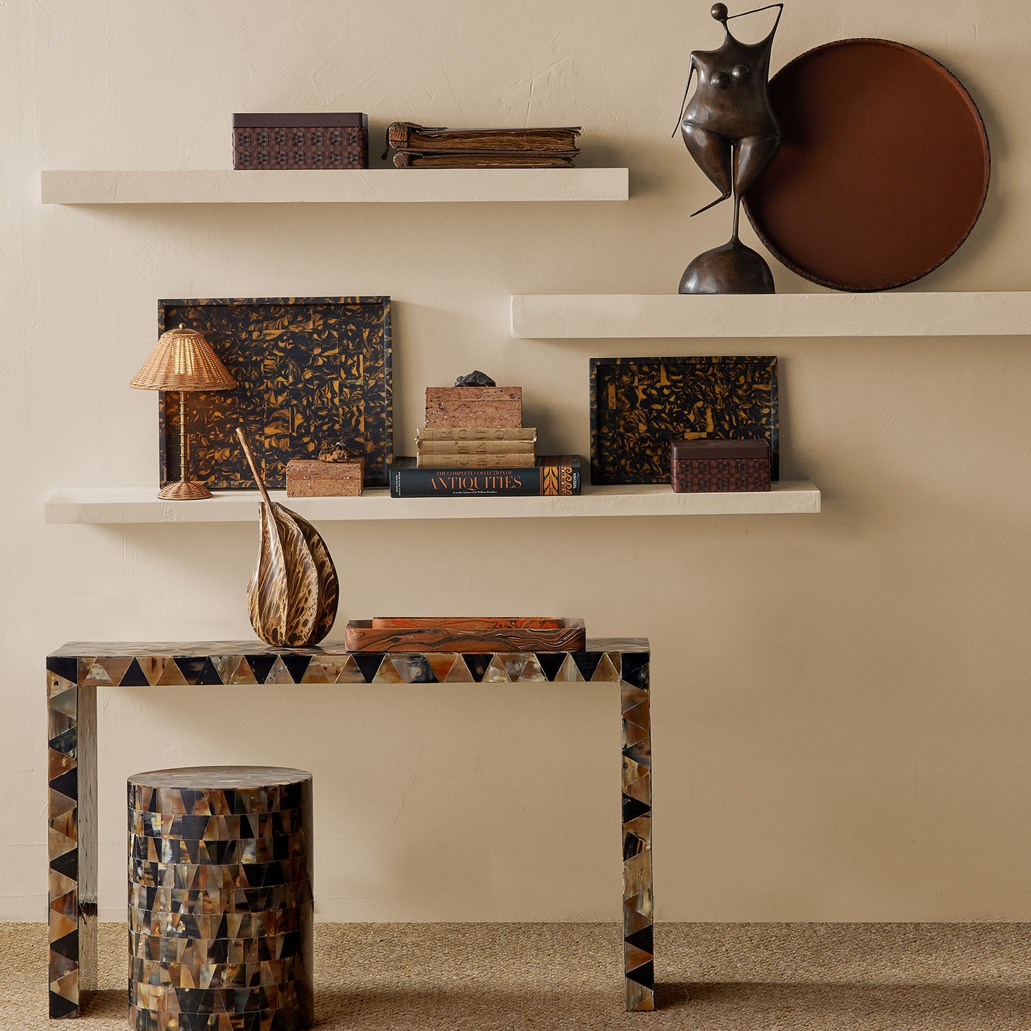 Currey & Co Brewster Accent Table