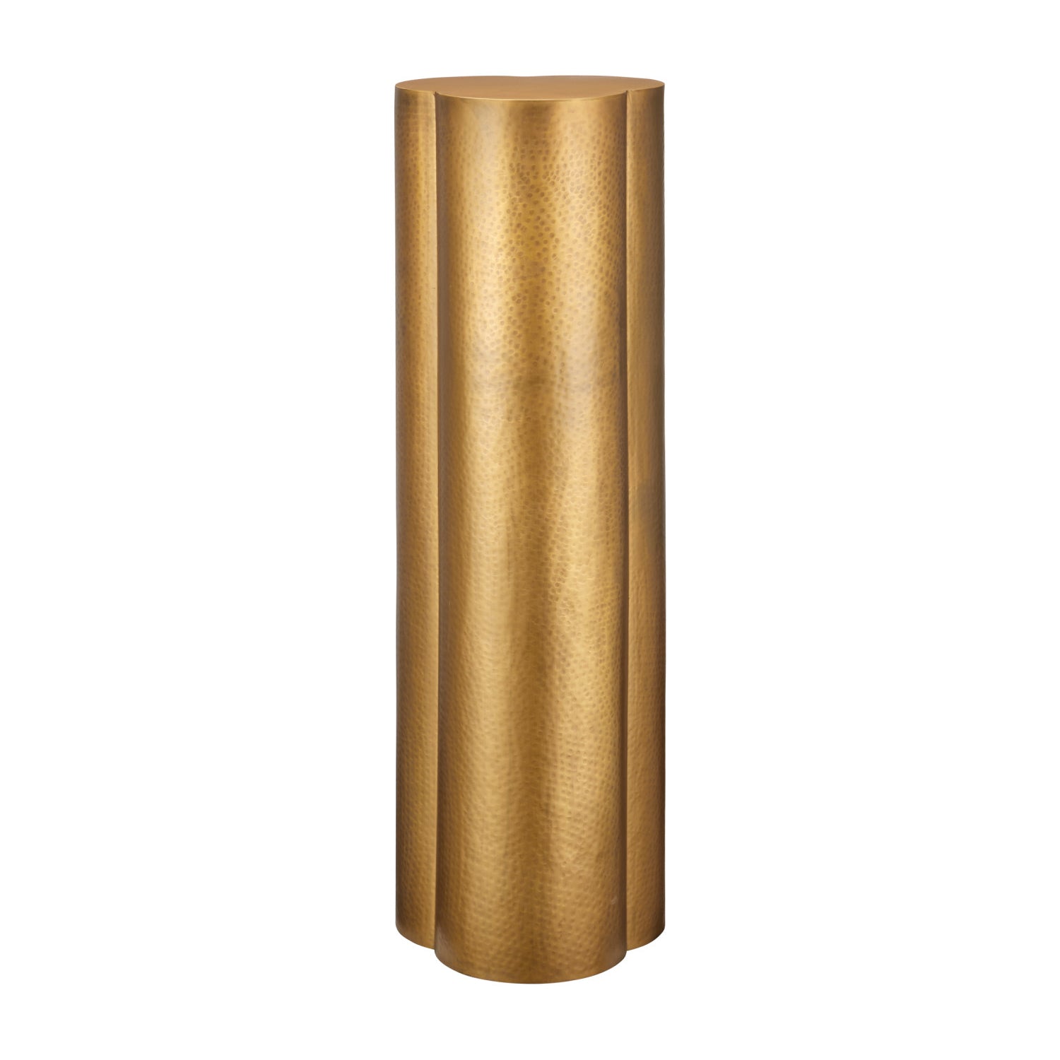 Currey & Co Trebol Brass Pedestal