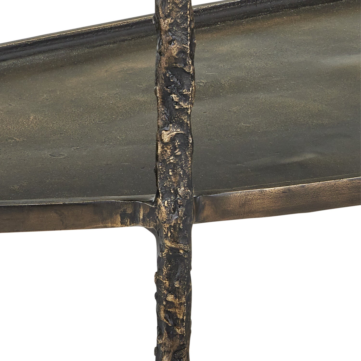 Currey & Co Spalzato Demi-Lune Console Table