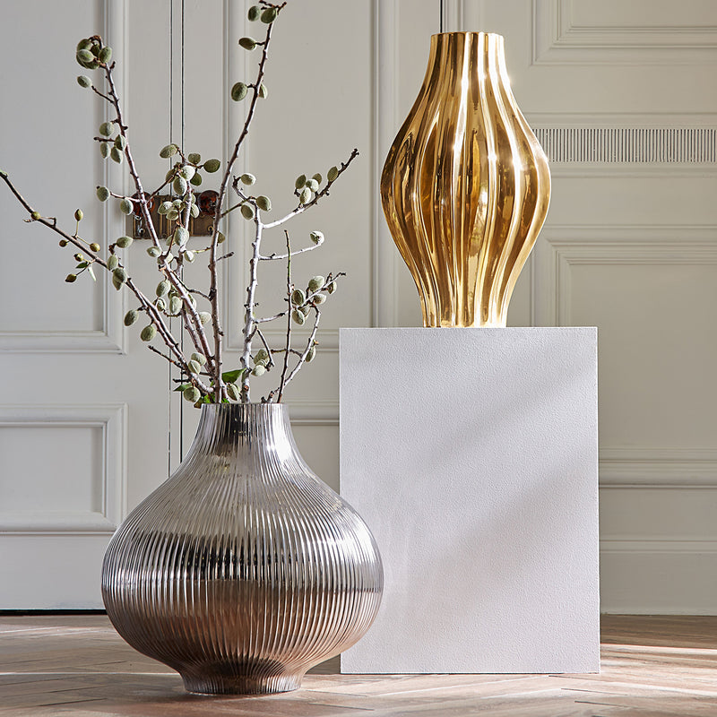 Jonathan Adler Gaint Belly Vase Paynes Gray