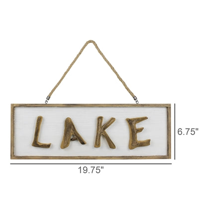 Lake Wall Sign