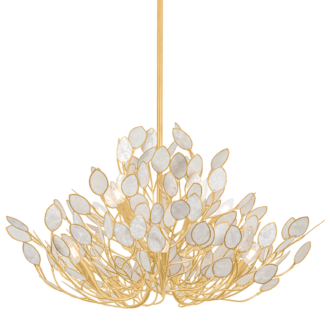 Hudson Valley Lighting Eastview Large Chandelier in Vintage Gold Leaf, primary product view