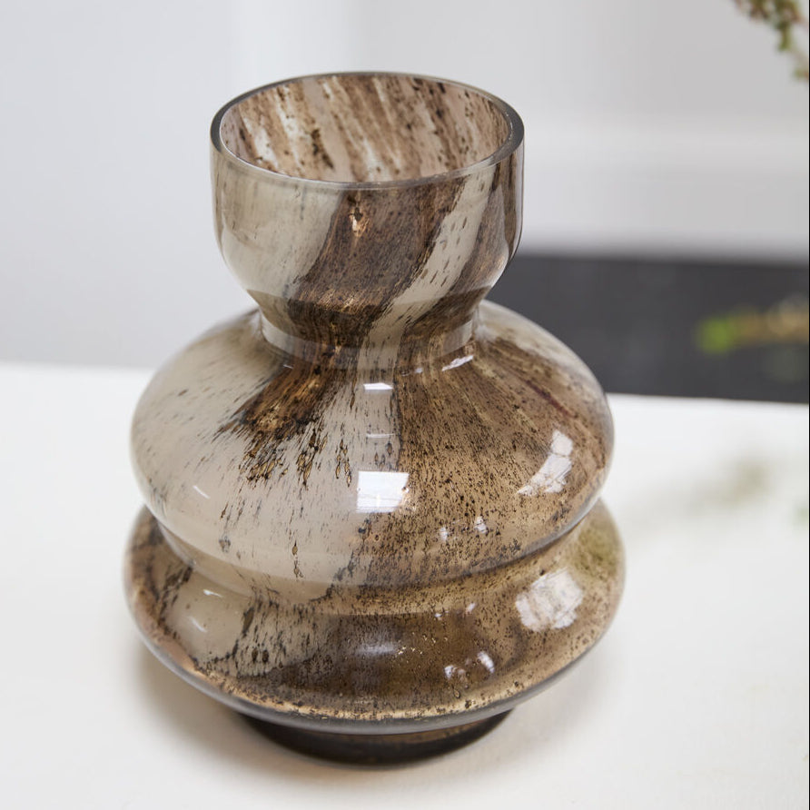 Tango Vase shown as a styled home décor accent
