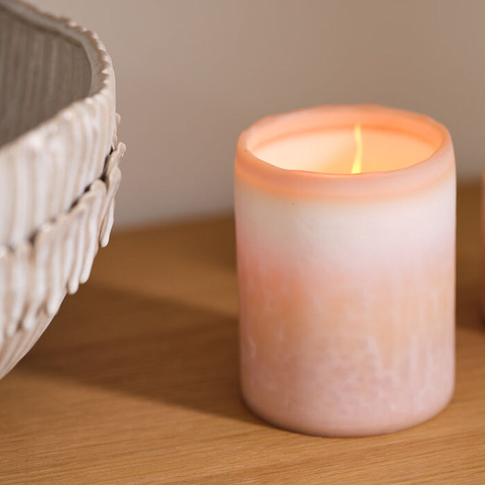 Stilton Votive Candle Holder shown as a styled home décor accent