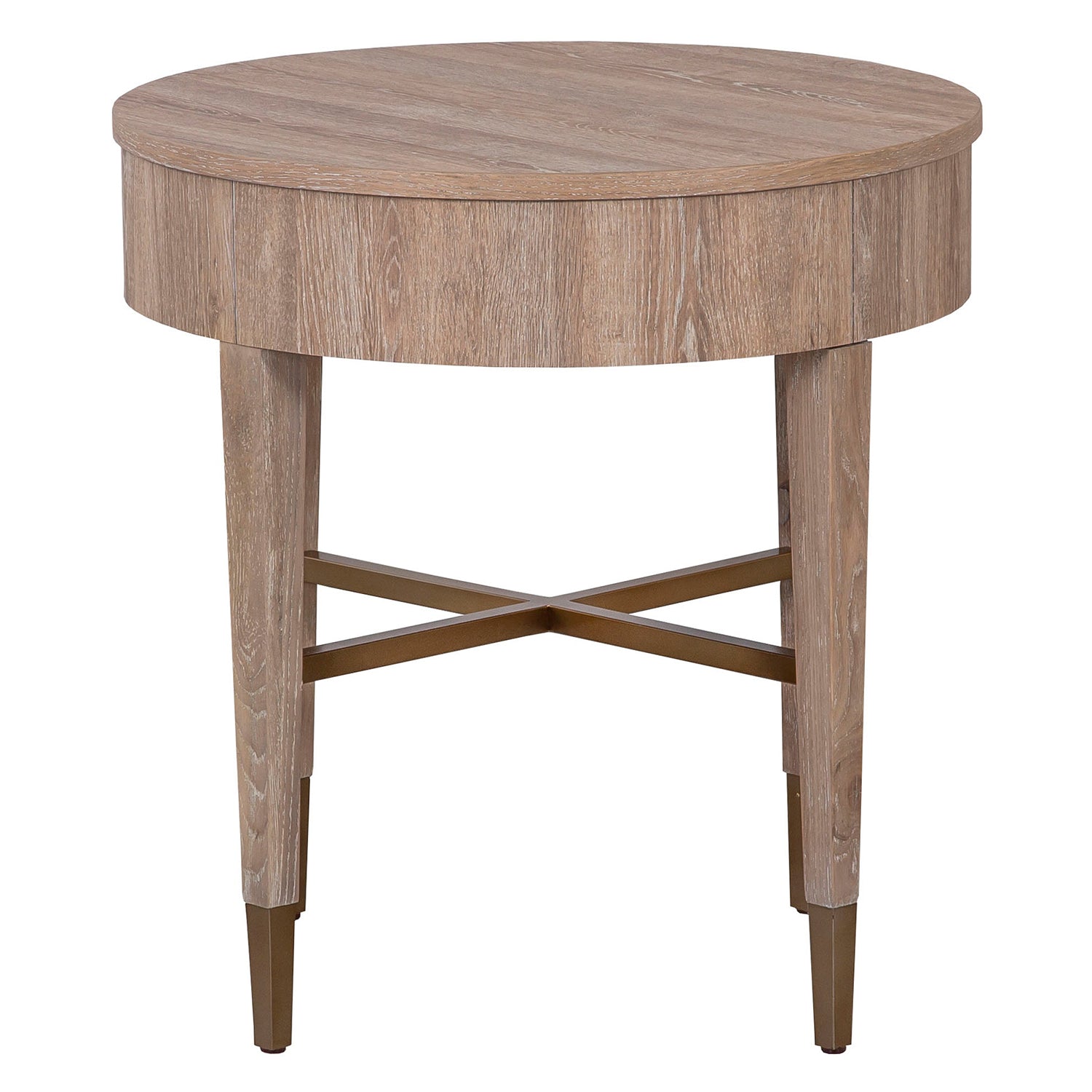 La Jolla Round End Table Set of 2 finish detail