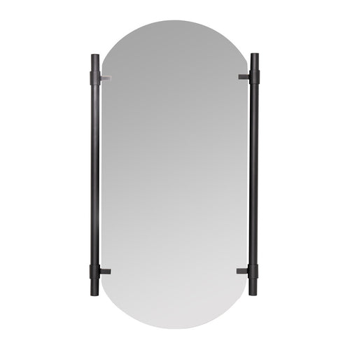 Vertical Black Phoebe Wall Mirror