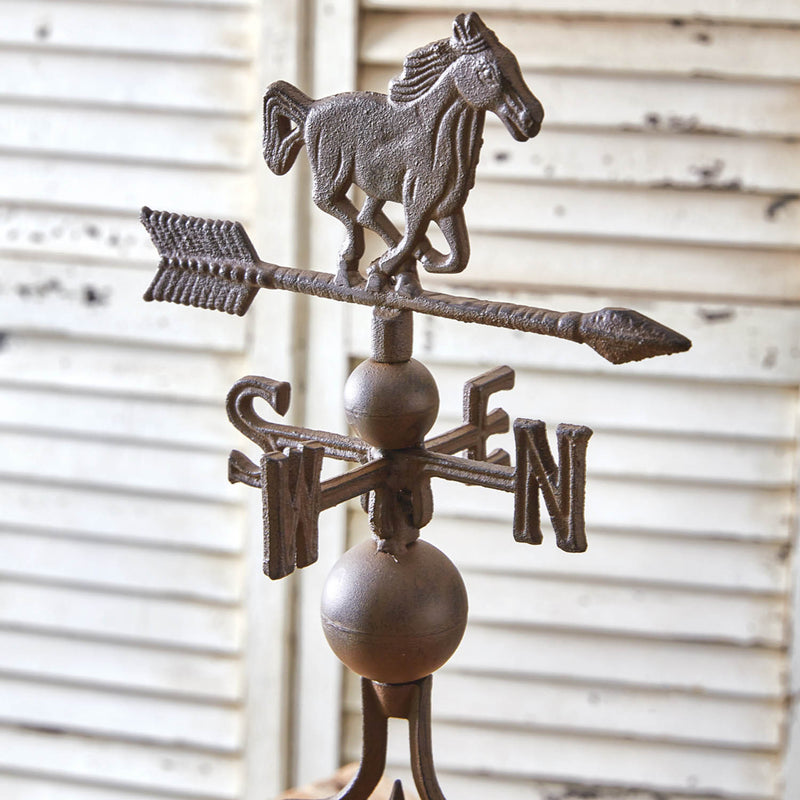 Decorative Horse Weathervane Stand Sculpture