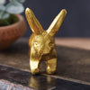 Mini Gold Bunny Sculpture Set of 4