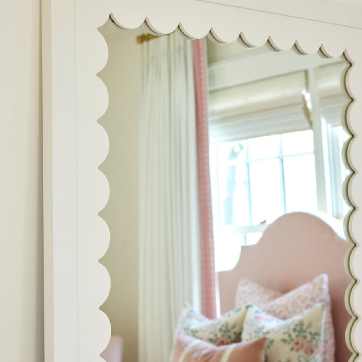 Caitlin Wilson x Cooper Classics Gigi White Wall Mirror