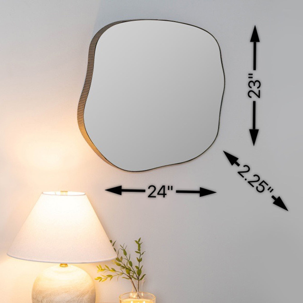 Andy Gold Wall Mirror