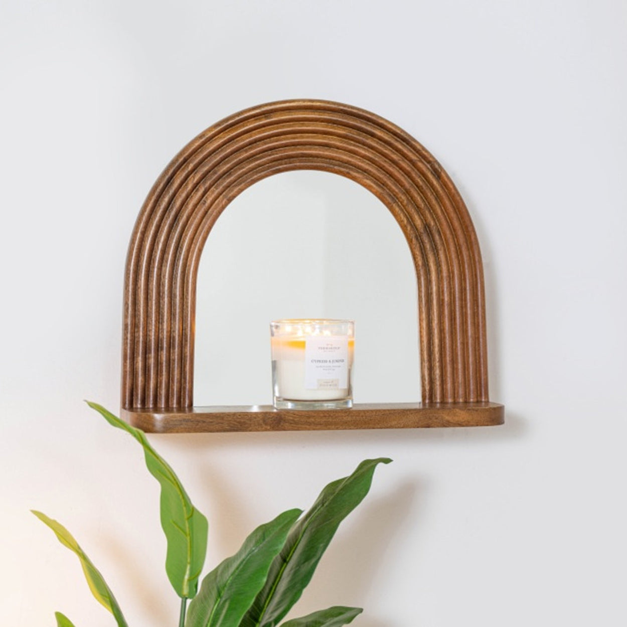 Sean Brown Shelf Wall Mirror