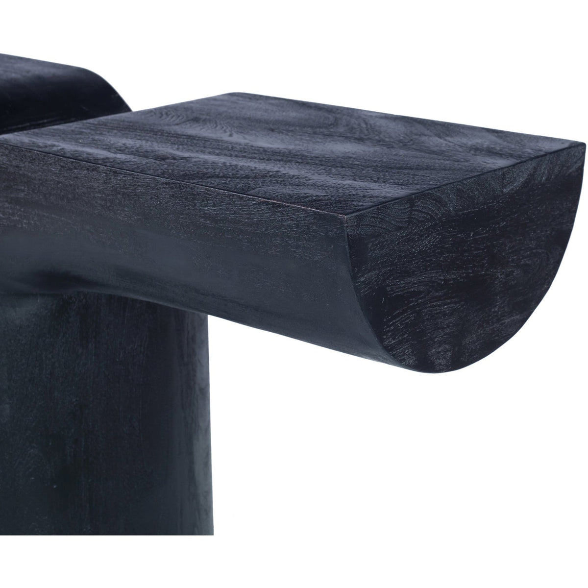 Tee Black Acacia Wood Console Table