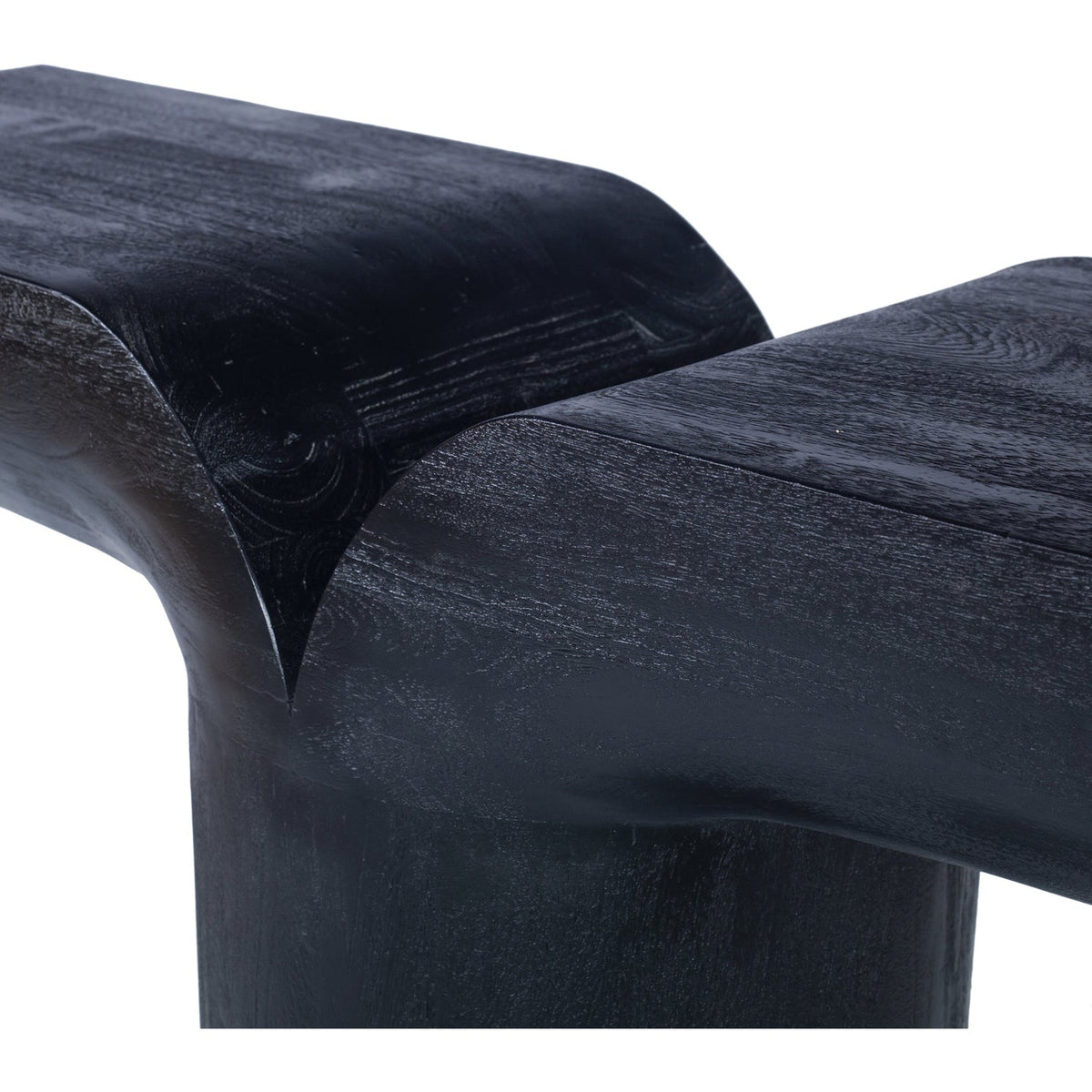 Tee Black Acacia Wood Console Table