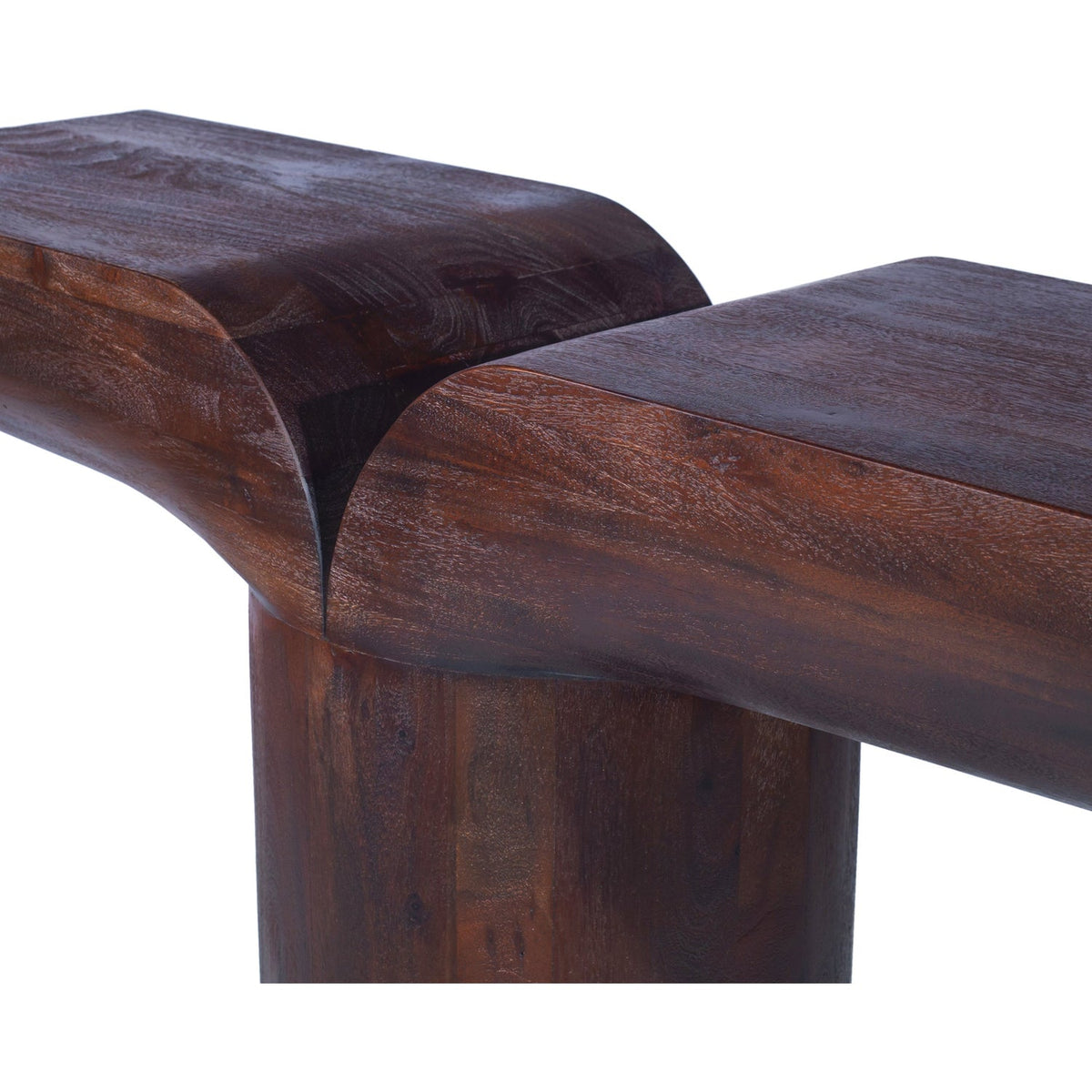 Tee Brown Acacia Wood Console Table